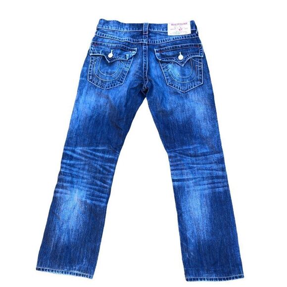 True Religion Jeans Size 31 STRAIGHT Blue - Picture 4 of 7